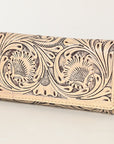 OHLAY WALLET Hand Tooled Genuine Leather women bag western handbag purse