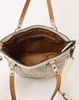 Ohlay Bags KBG328 TOTE Hand Tooled Genuine Leather women bag western handbag purse