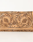 OHLAY WALLET Hand Tooled Genuine Leather women bag western handbag purse