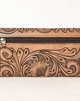 OHLAY Wallet Hand Tooled Genuine Leather Women Bag Western Handbag Purse | Womens Handbags |Leather Belt for Summer