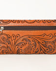 OHLAY WALLET Hand Tooled Genuine Leather women bag western handbag purse