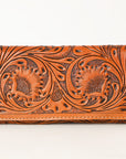 OHLAY WALLET Hand Tooled Genuine Leather women bag western handbag purse