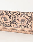 OHLAY WALLET Hand Tooled Genuine Leather women bag western handbag purse