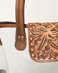 American Darling Hand Tooled Genuine Leather Women Bag Western Handbag Purse