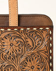 American Darling Briefcase Hand Tooled Genuine Leather Women Bag Western Handbag Purse