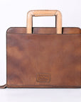 American Darling Briefcase Hand Tooled Genuine Leather Women Bag Western Handbag Purse