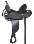 Hilason Horse Trail Pleasure Endurance Synthetic Saddle Black