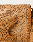 American Darling Clutch Hand Tooled Genuine Leather Women Bag Western Handbag Purse