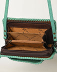 American Darling Clutch Hand Tooled Genuine Leather Women Bag Western Handbag Purse