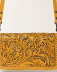 American Darling Clutch Hand Tooled Genuine Leather Women Bag Western Handbag Purse
