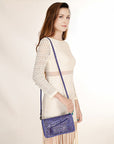 American Darling Clutch Hand Tooled Genuine Leather Women Bag Western Handbag Purse