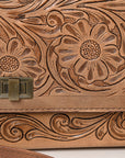 American Darling ADBG1229 Hand Tooled Genuine Leather women bag western handbag purse