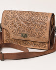 American Darling ADBG1229 Hand Tooled Genuine Leather women bag western handbag purse