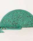 American Darling Clutch Hand Tooled Genuine Leather Women Bag Western Handbag Purse