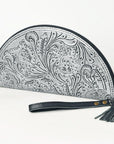 American Darling Clutch Hand Tooled Genuine Leather Women Bag Western Handbag Purse