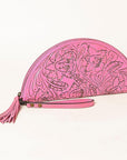 American Darling Clutch Hand Tooled Genuine Leather Women Bag Western Handbag Purse
