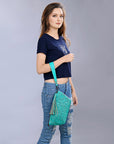American Darling Hand Tooled Genuine Leather Women Bag Western Handbag Purse