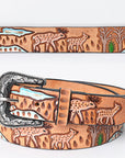 American Darling Beautifully Hand Tooled Genuine American Leather Belt Men and Women