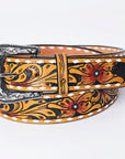 American Darling ADBLF172-M Beautifully Hand Tooled Genuine American Leather Belt Men and Women