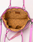 American Darling Hand Tooled Genuine Leather Women Bag Western Handbag Purse