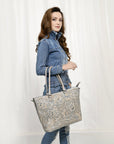 American Darling Hand Tooled Genuine Leather Women Bag Western Handbag Purse
