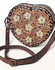 American Darling Canteen Hand Tooled Genuine Leather Women Bag Western Canteen Handbag Purse |