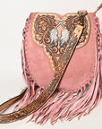 American Darling Hand Tooled Genuine Leather Women Bag Western Handbag Purse