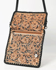 American Darling Adbg1281 Wallet Hand Tooled Genuine Leather Women Bag Western Handbag Purse