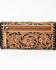American Darling Adbg1281 Wallet Hand Tooled Genuine Leather Women Bag Western Handbag Purse