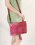 American Darling ADBG1295 Hair-On Genuine Leather Women Bag Western Handbag Purse