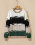 Sophia Pattern Drop Shoulder Sweater