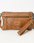 Never Mind Nmbgm155 Small Crossbody Vintage Handmade Genuine Cowhide Leather Women Bag Western Handbag Purse