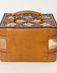 ADBGA454A American Darling Hand Tooled Hair On Genuine Leather Women Bag Western Handbag Purse