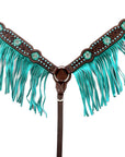 Comfytack Floral Horse Western Leather Breast Collar & Headstall