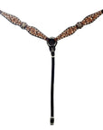 Hand-Carved Leather Western Headstall And Breast Collar Set For Training And Showing