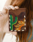 OHLAY OHCCG101 Card-Holder Hand Tooled Genuine Leather women bag western handbag purse