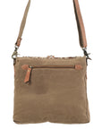 OHLAY OHV110 HOBO Upcycled Wool Upcycled Canvas Hair-on Genuine Leather women bag western handbag purse