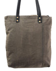Ohlay Bags OHV113 Tote Hand Tooled Upcycled Canvas Genuine Leather Women Bag Western Handbag Purse