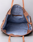 OHLAY WEEKENDER Upcycled Canvas Hair-on Genuine Leather women bag western handbag purse