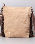 OHLAY OHV129 HOBO Upcycled Canvas Genuine Leather women bag western handbag purse