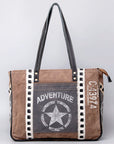 OHLAY OHV132 HOBO Upcycled Canvas Hair-on Genuine Leather women bag western handbag purse