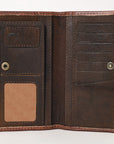OHLAY WALLET Hand Tooled Genuine Leather women bag western handbag purse