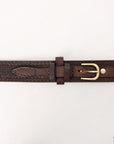 HILASON Western Genuine Leather Belt for Men Women Cowboy Cowgirl Handmade Unisex Full Grain Heavy Duty Tooled Belt for Jeans