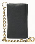 AMERICAN TANNER Genuine Leather Long Bifold Wallet For Men Women H6.5 X W3.25 X D1