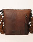 Ohlay Bags OHG112 Envelope Hand Tooled Hair-On Genuine Leather Women Bag Western Handbag Purse