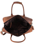 Ohlay Bags OHM101B Duffel Hand Tooled Genuine Leather Women Bag Western Handbag Purse