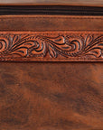 Ohlay Bags OHM111A Toiletry Hand Tooled Genuine Leather Women Bag Western Handbag Purse