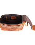 Ohlay Bags OHM111B Toiletry Hand Tooled Genuine Leather Women Bag Western Handbag Purse