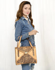 American Darling ADBGZ785 Hand Tooled Genuine Leather Women Bag Western Handbag Purse