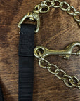 7 ft. Hilason Western Horse Flexible NYLON WEBBING LEAD/CHAIN-BK